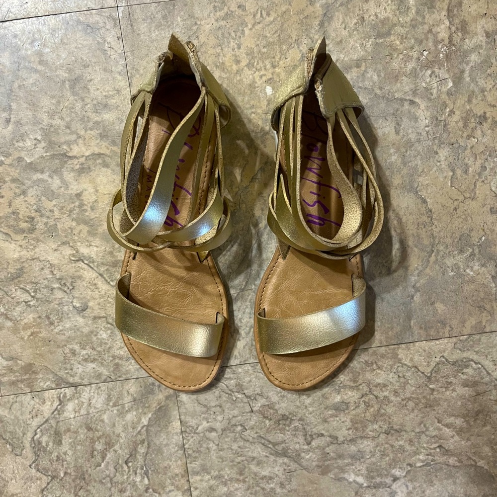 Blowfish (brand) Gold flat sandals